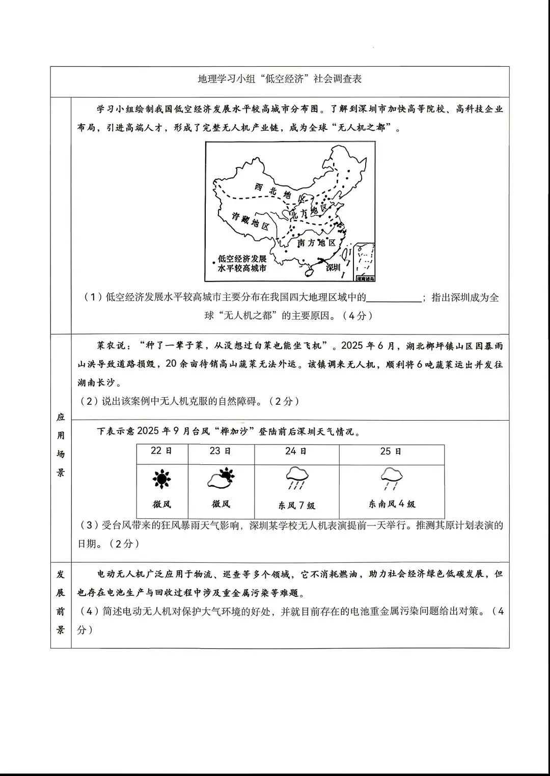 2026湖南中考地理真题-第8张图片-四季读书网