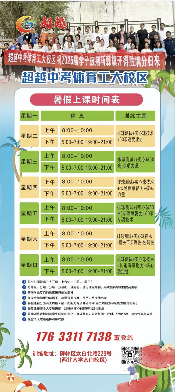 中考体育抢分决战!7月4日超越暑假课程——燃爆盛夏!让满分·成为习惯!-第47张图片-四季读书网