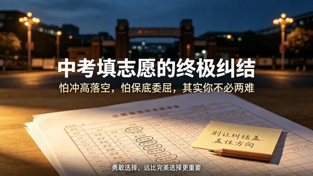 中考填志愿的终极纠结:怕冲高落空,怕保底委屈,其实你不必两难-第1张图片-四季读书网