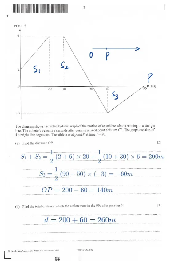 *2026年Alevel数学9709真题分享 暑期冲刺直达 A*-第9张图片-四季读书网