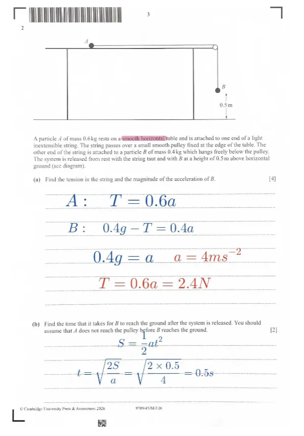 *2026年Alevel数学9709真题分享 暑期冲刺直达 A*-第10张图片-四季读书网
