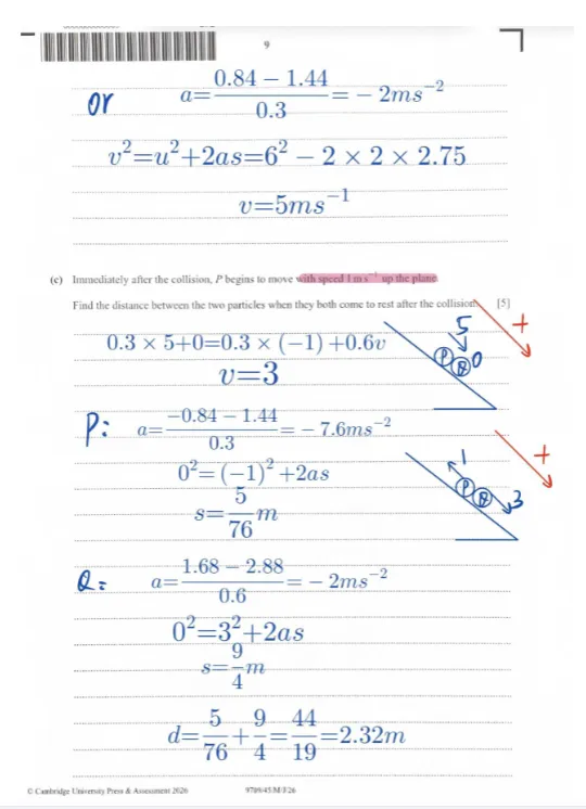 *2026年Alevel数学9709真题分享 暑期冲刺直达 A*-第14张图片-四季读书网