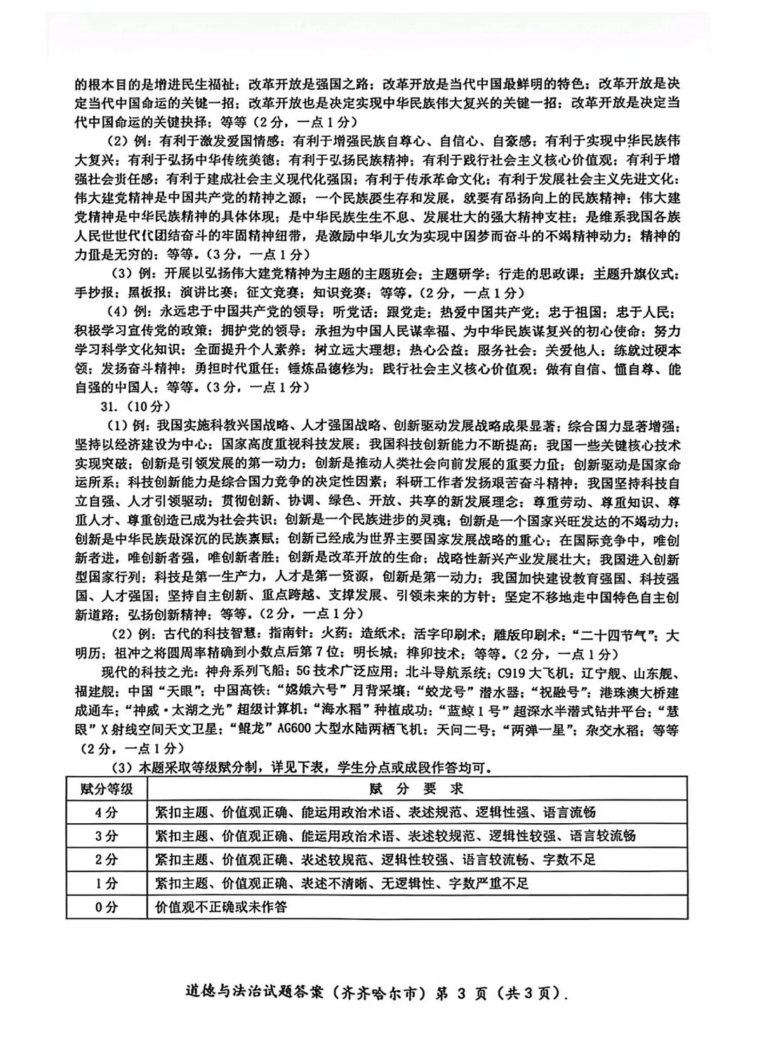 2026年全国各地中考道德与法治真题合集(七)-第17张图片-四季读书网
