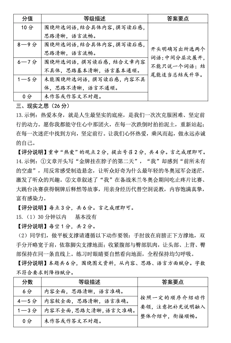 2026年七八年级下学期期末质量检测试卷及答案,附大作文-第23张图片-四季读书网