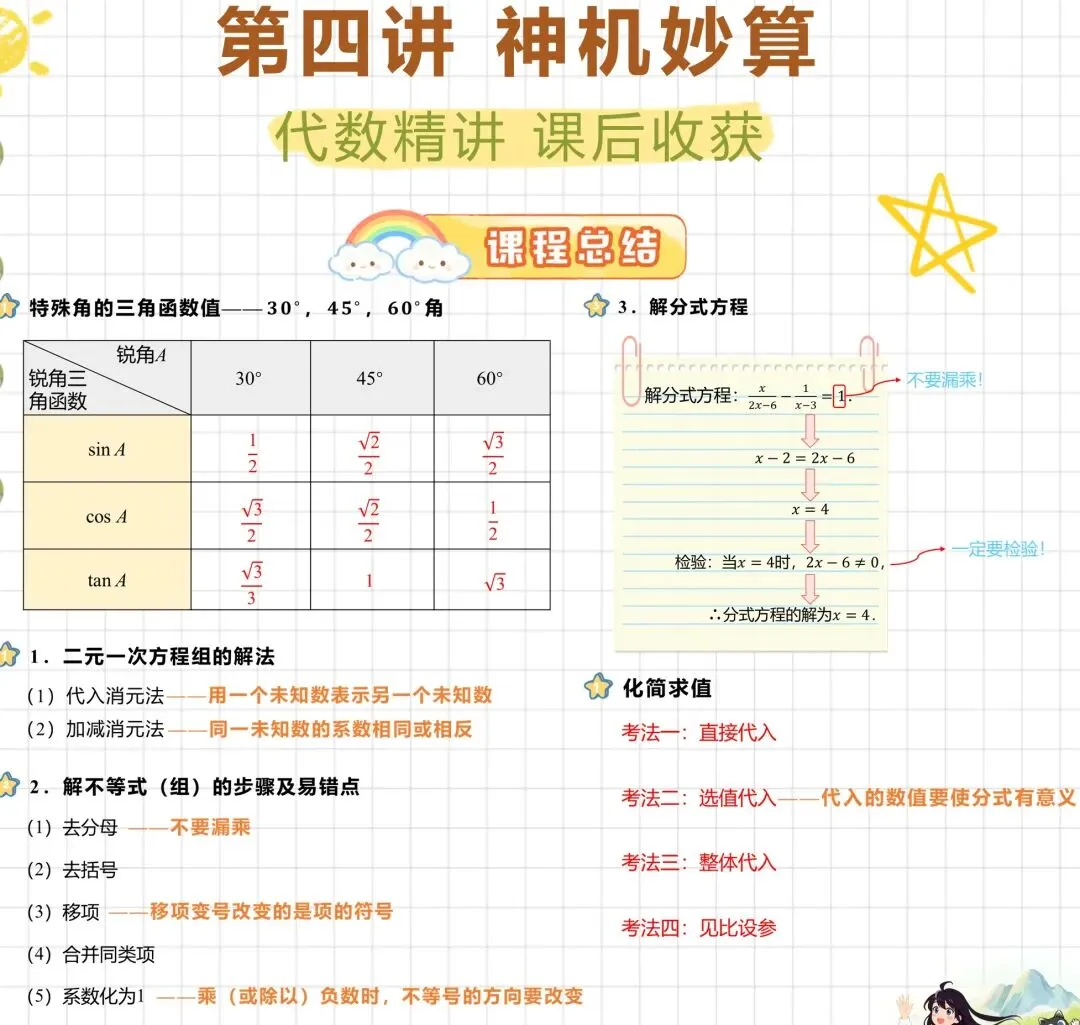 中考数学冲刺秘籍-第13张图片-四季读书网