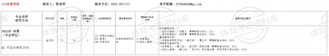 2027年安工大体育考研备考攻略暨安徽工程大学体育考研招生简章、专业目录、参考书目、资料复试分数线历年及学校简介!-第9张图片-四季读书网