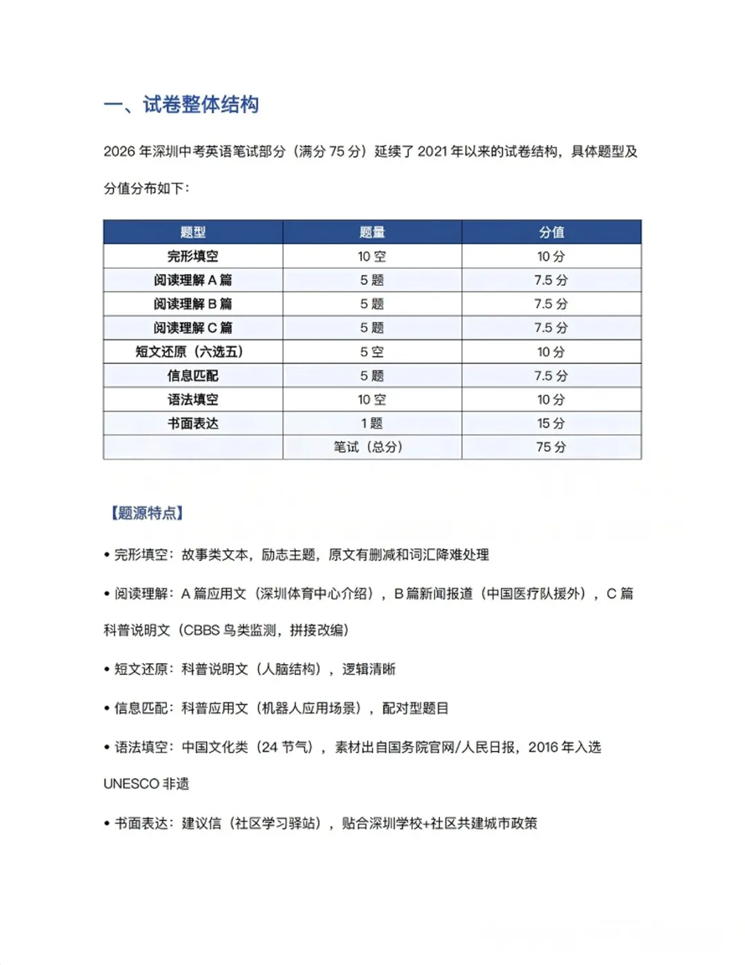 2026深圳中考英语真题(回忆版)&详细解析出炉!-第6张图片-四季读书网