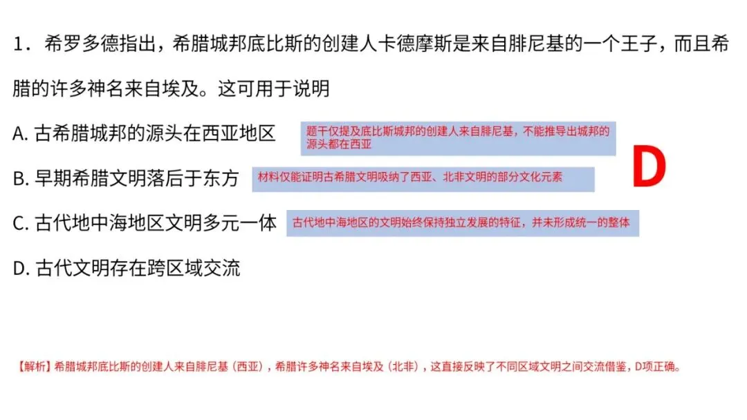 高一下历史期末检测试卷解析2#中外历史纲要下-第2张图片-四季读书网