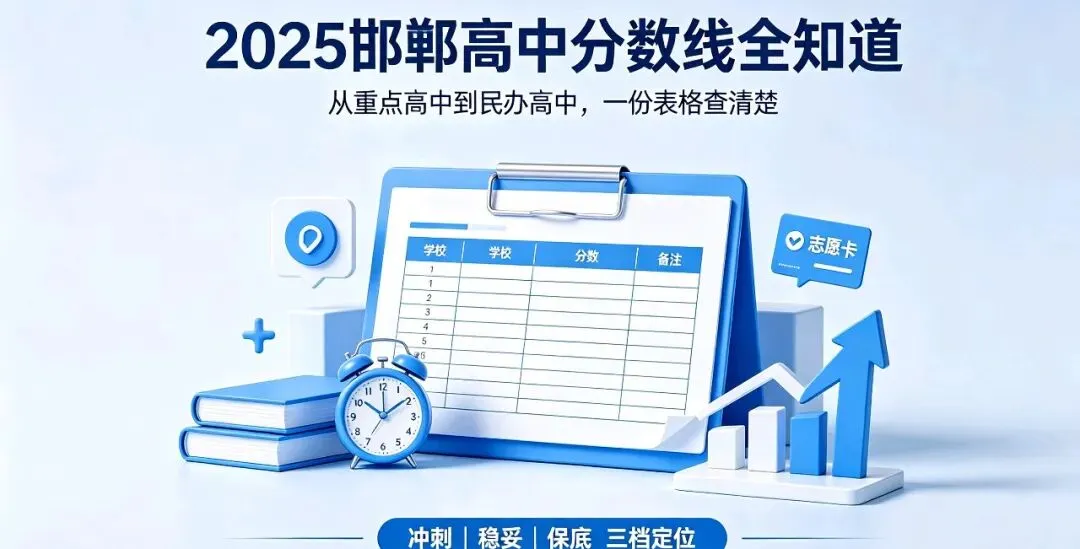 【助力中考】重磅最全|2025 邯郸全市高中录取分数线完整版!公办 + 民办全覆盖,初三家长必备-第1张图片-四季读书网
