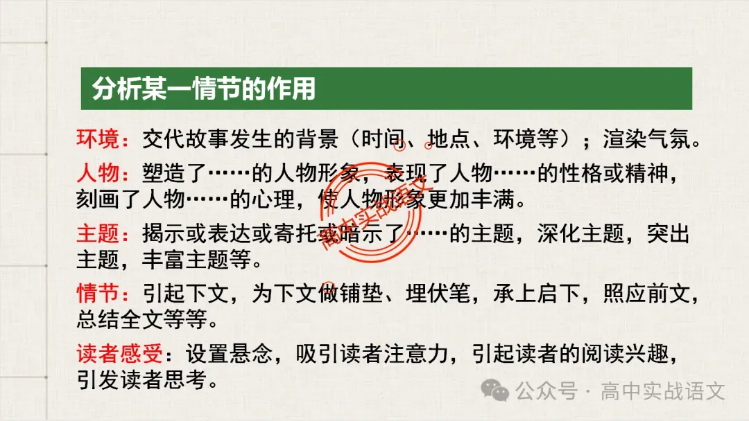 【对标近年真题】高中语文统编教材【课内小说考点】逐课梳理-第54张图片-四季读书网
