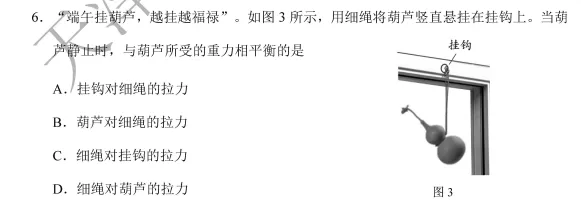 【试题解析】2026天津市中考物理4-6题解析(静海区模范中学赵艳杰 )-第6张图片-四季读书网