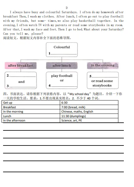科普版小学英语2026年春五年级期末模拟测试(FS)-第5张图片-四季读书网