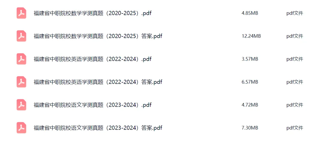 【今日更新】福建中职学测合格考真题!-第1张图片-四季读书网