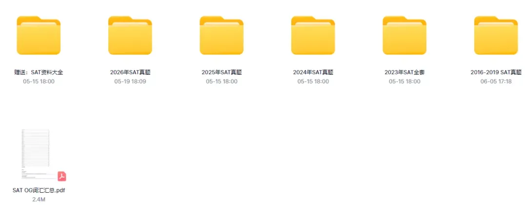 SAT历年真题合集|2023-2026全收录,亚太北美双区高清PDF速来领-第2张图片-四季读书网