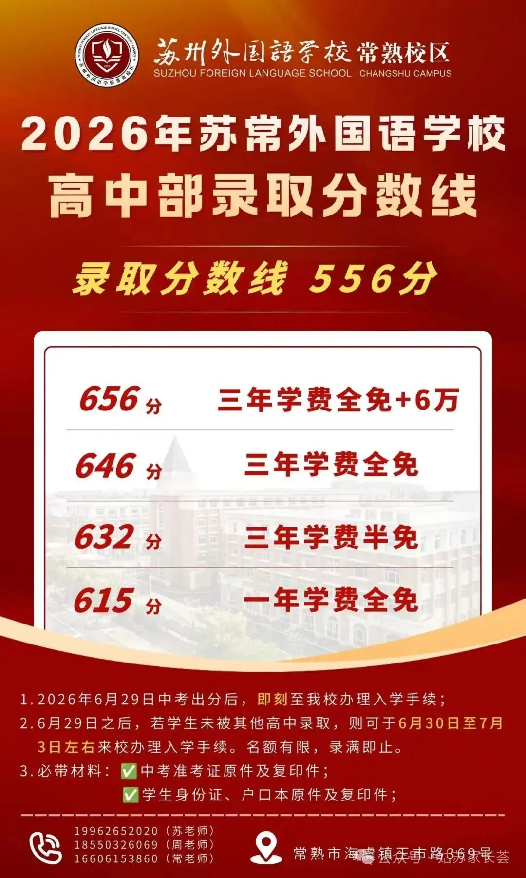 2026苏州中考第一波录取分数线来了!-第28张图片-四季读书网