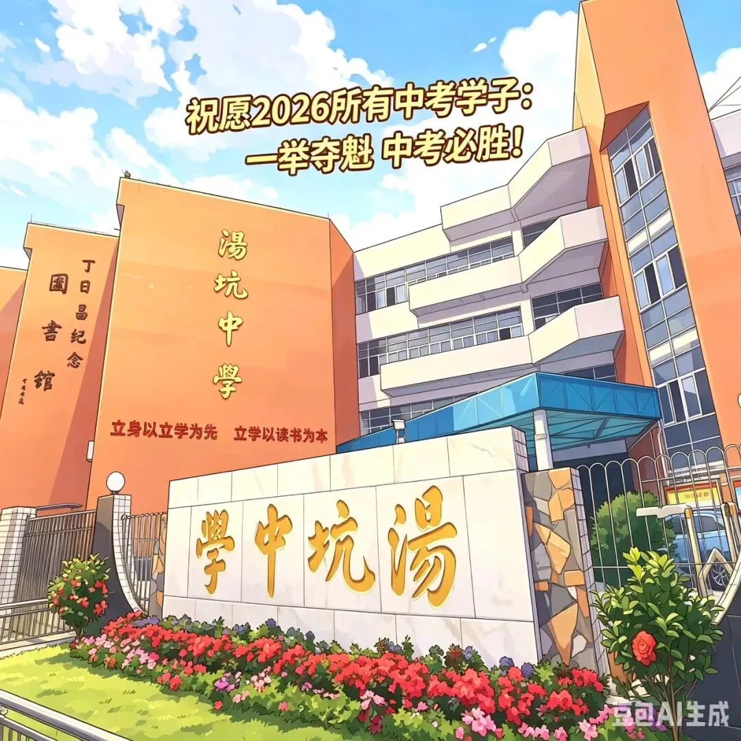 旗开得胜!中考加油!-第1张图片-四季读书网