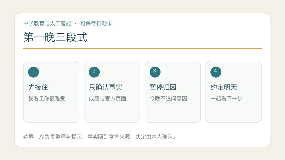中考成绩不如预期,第一晚先不开分析会-第1张图片-四季读书网