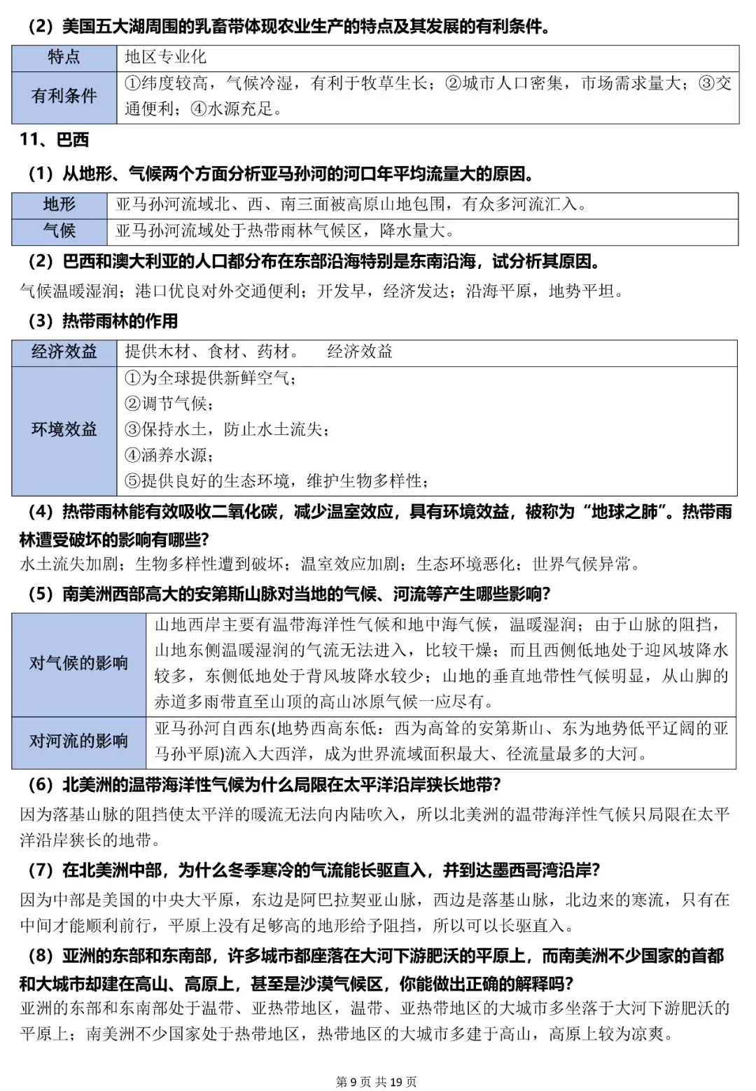 2026年中考地理常考简答题归纳-第9张图片-四季读书网