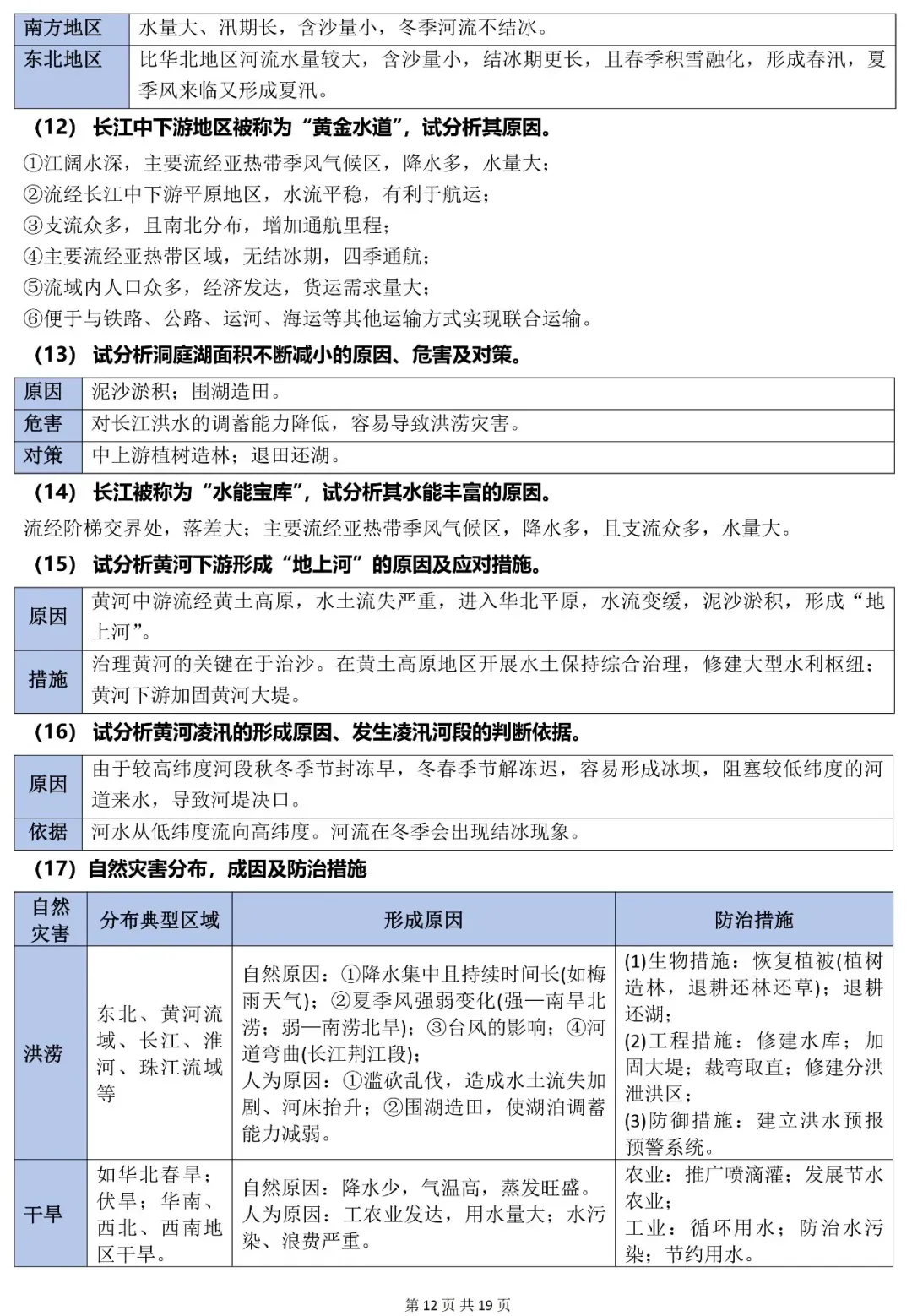 2026年中考地理常考简答题归纳-第12张图片-四季读书网