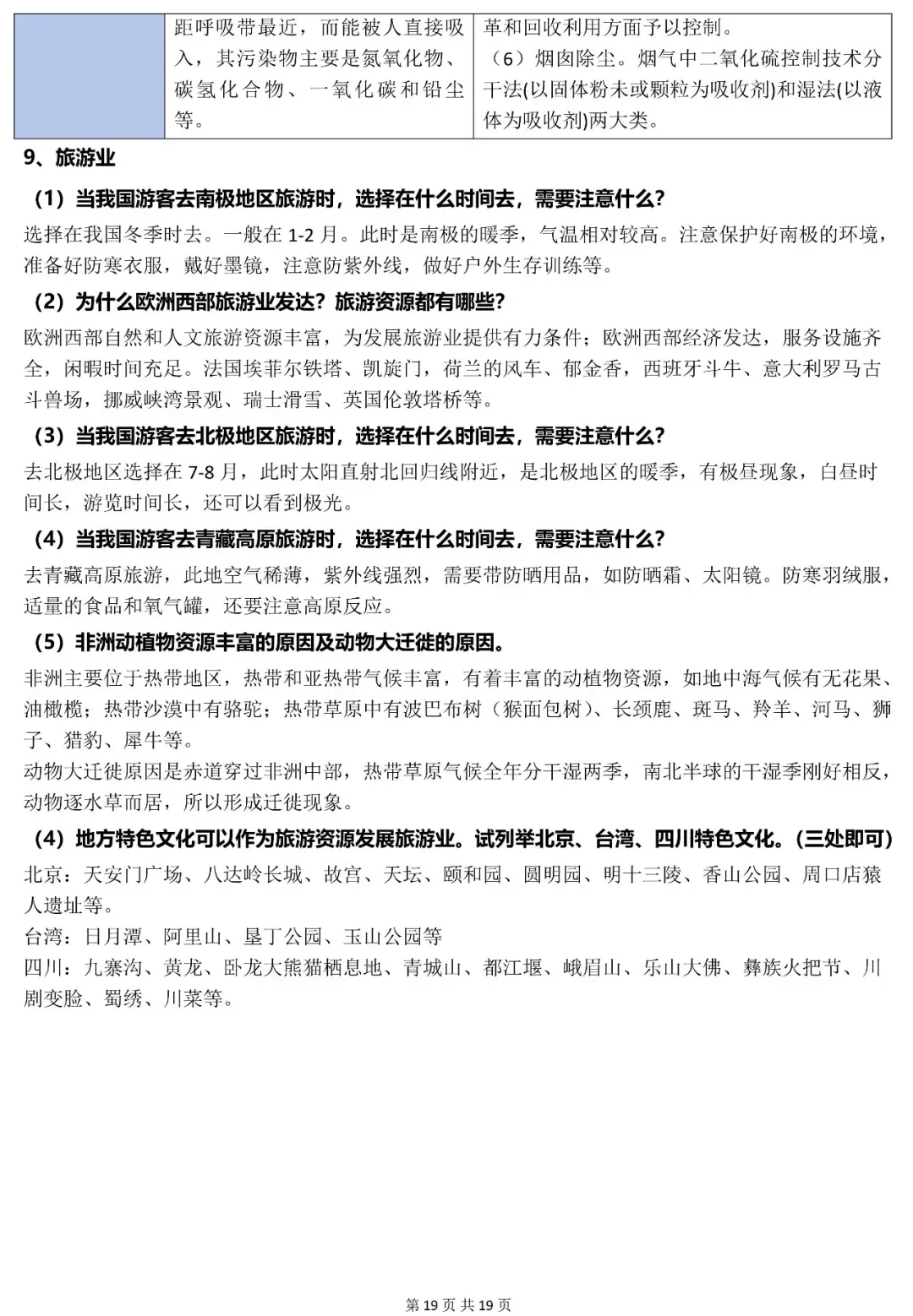 2026年中考地理常考简答题归纳-第19张图片-四季读书网