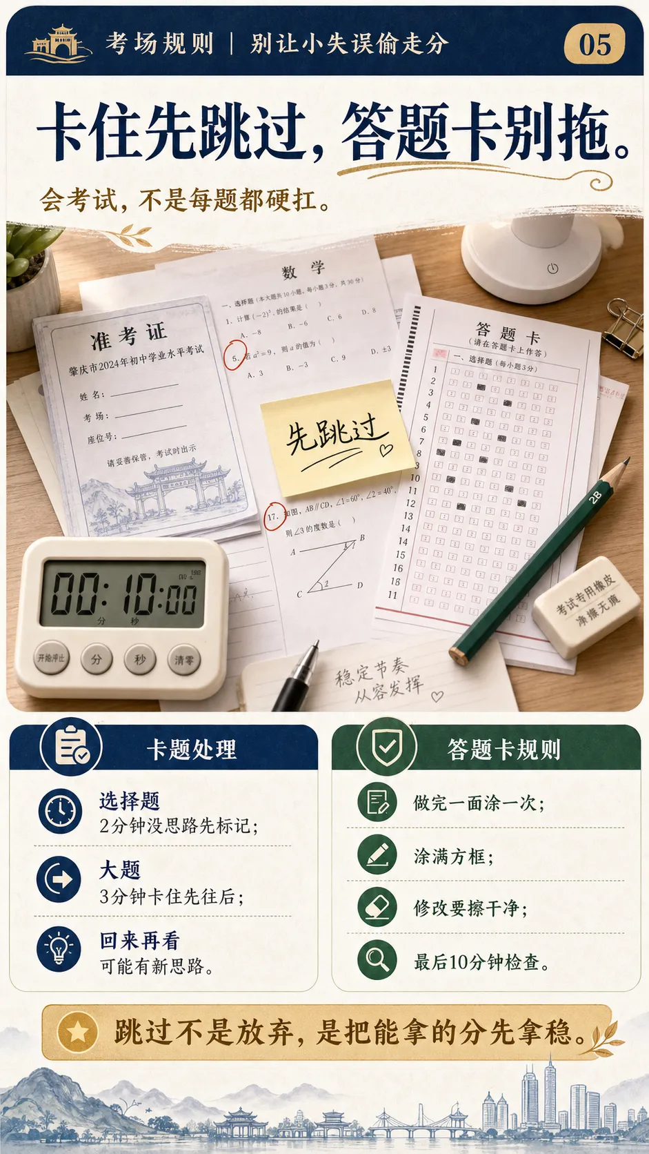 明天中考,愿每个肇庆孩子走进考场时,都能稳稳发挥-第5张图片-四季读书网