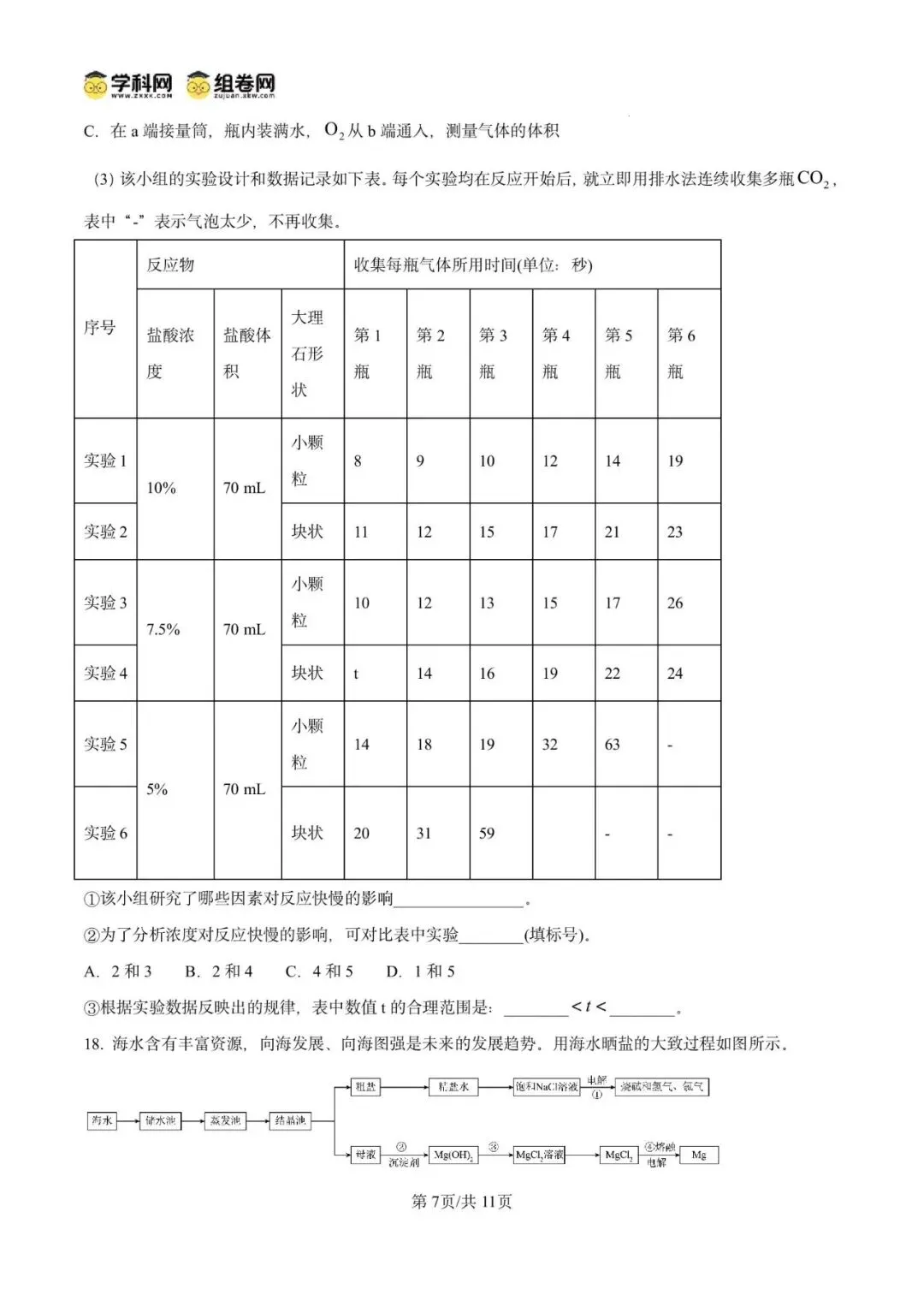 精品解析:2026年广东广州市第五中学中考适应性练习化学试卷(原卷版)-第11张图片-四季读书网