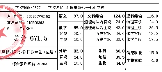 山西多地公布中考成绩查分时间-第2张图片-四季读书网