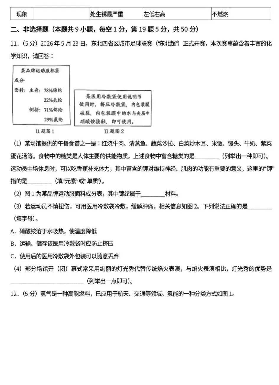 中考真题原卷:黑龙江省龙东地区2026年中考数学、英语、物理、化学、道德与法治、地理、生物试题(有答案)-第40张图片-四季读书网
