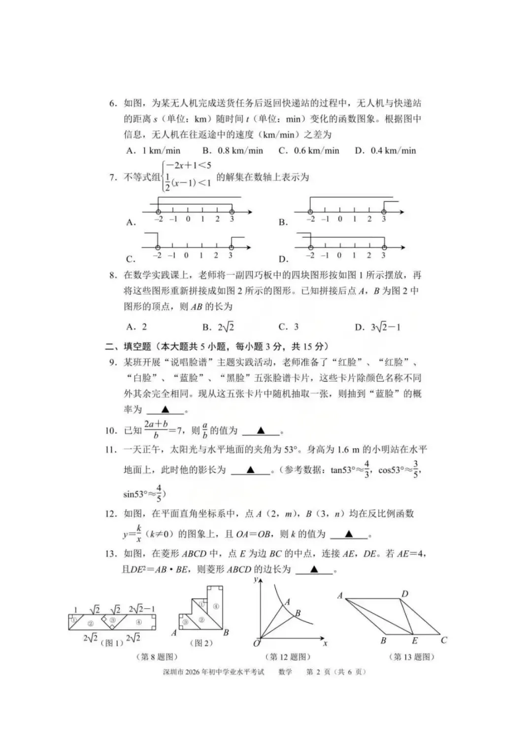 齐全!2026深圳中考全科试卷及答案(回忆版)已出!附成绩公布及录取日程安排-第5张图片-四季读书网