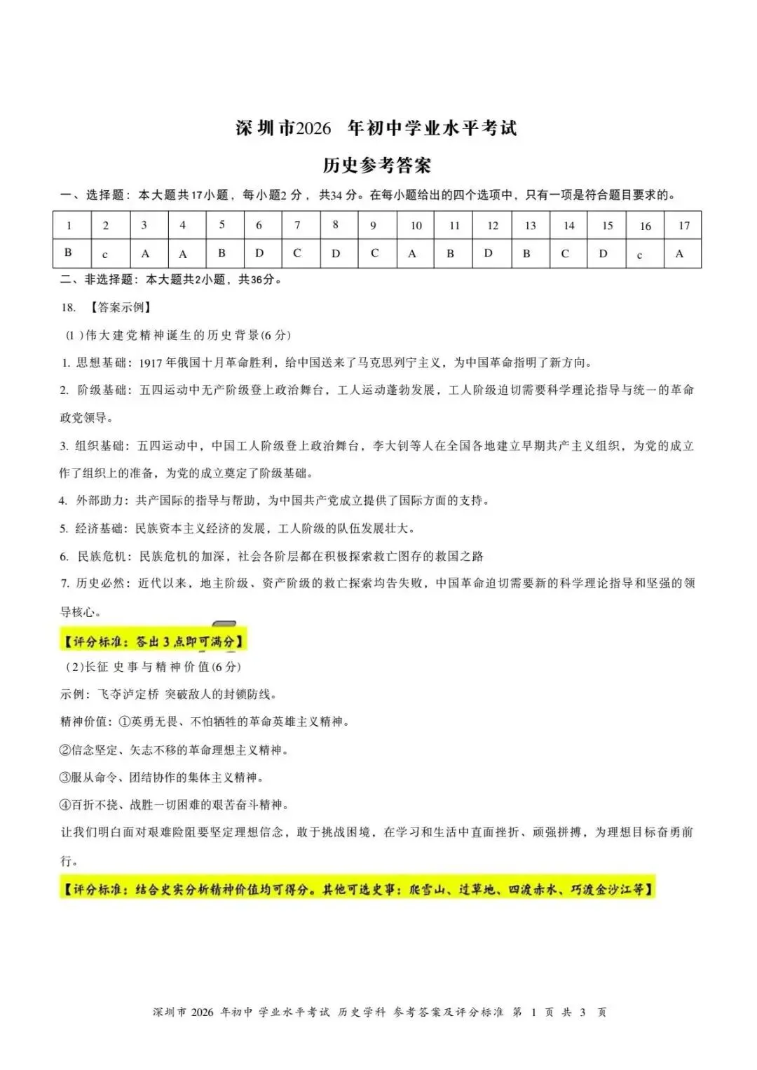 齐全!2026深圳中考全科试卷及答案(回忆版)已出!附成绩公布及录取日程安排-第10张图片-四季读书网