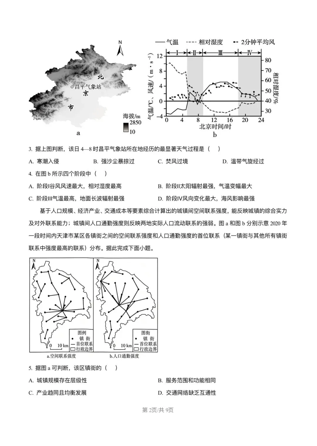 试卷分享:2026高考真题广东卷地理-第2张图片-四季读书网