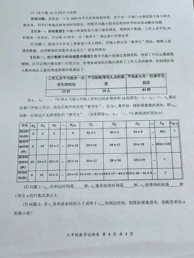 2025-2026-2 七年级期末试卷-第4张图片-四季读书网