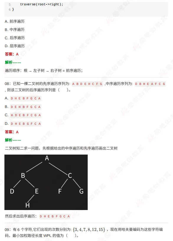 2026年6月GESP六级真题解析(视频+文字版详解)-第9张图片-四季读书网
