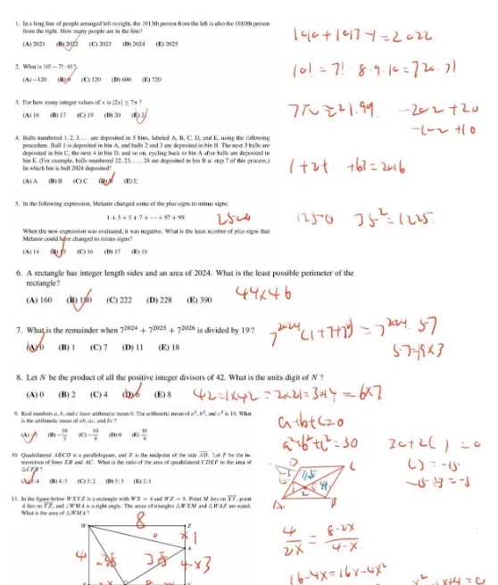 【AMC10真题】2010-2025年AMC10数学竞赛真题及答案解析下载!-第3张图片-四季读书网