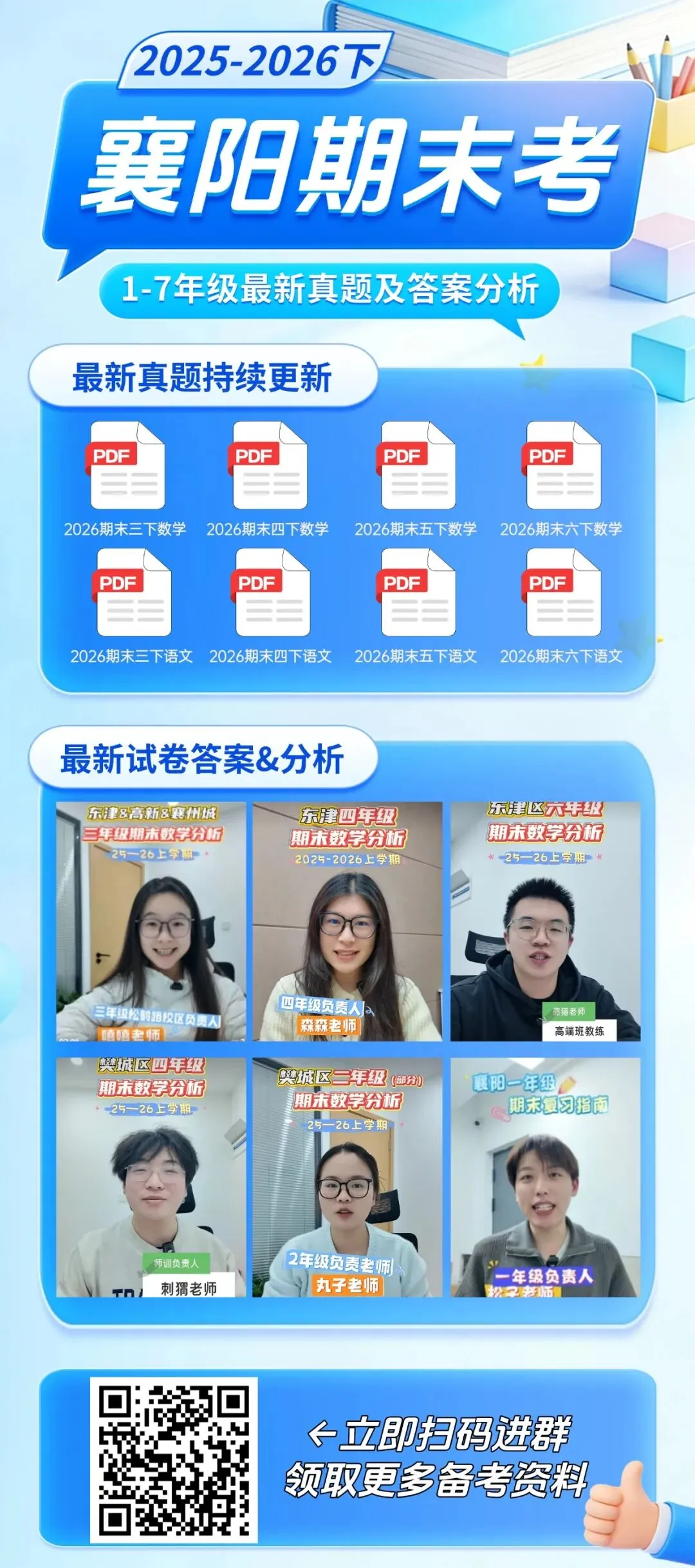 刚刚考完!襄阳市各区期末真题试卷汇总(第三弹)-第10张图片-四季读书网
