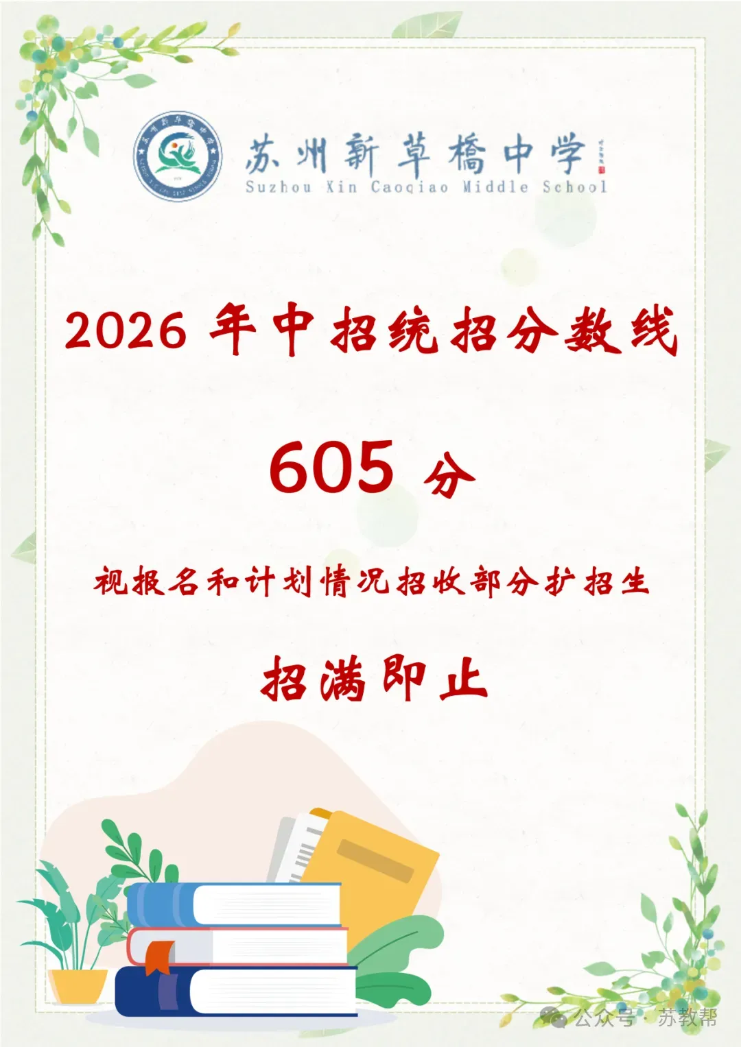 中考成绩放榜!2026苏州+常熟首批中考录取分数线来了-第4张图片-四季读书网