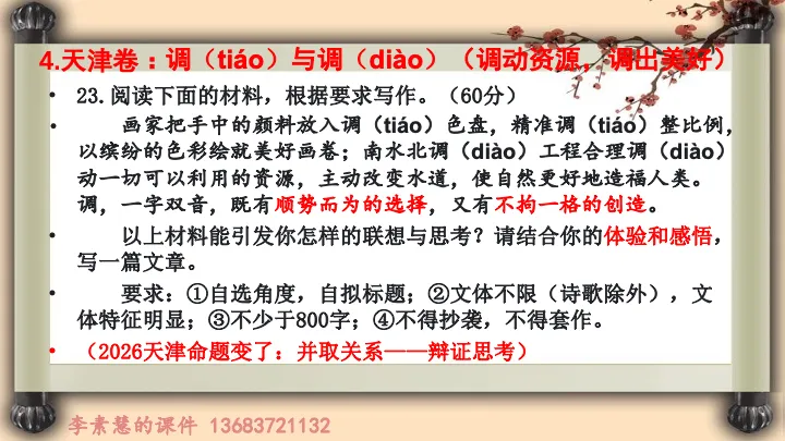 2027高考备考:2026高考作文真题汇编-第6张图片-四季读书网