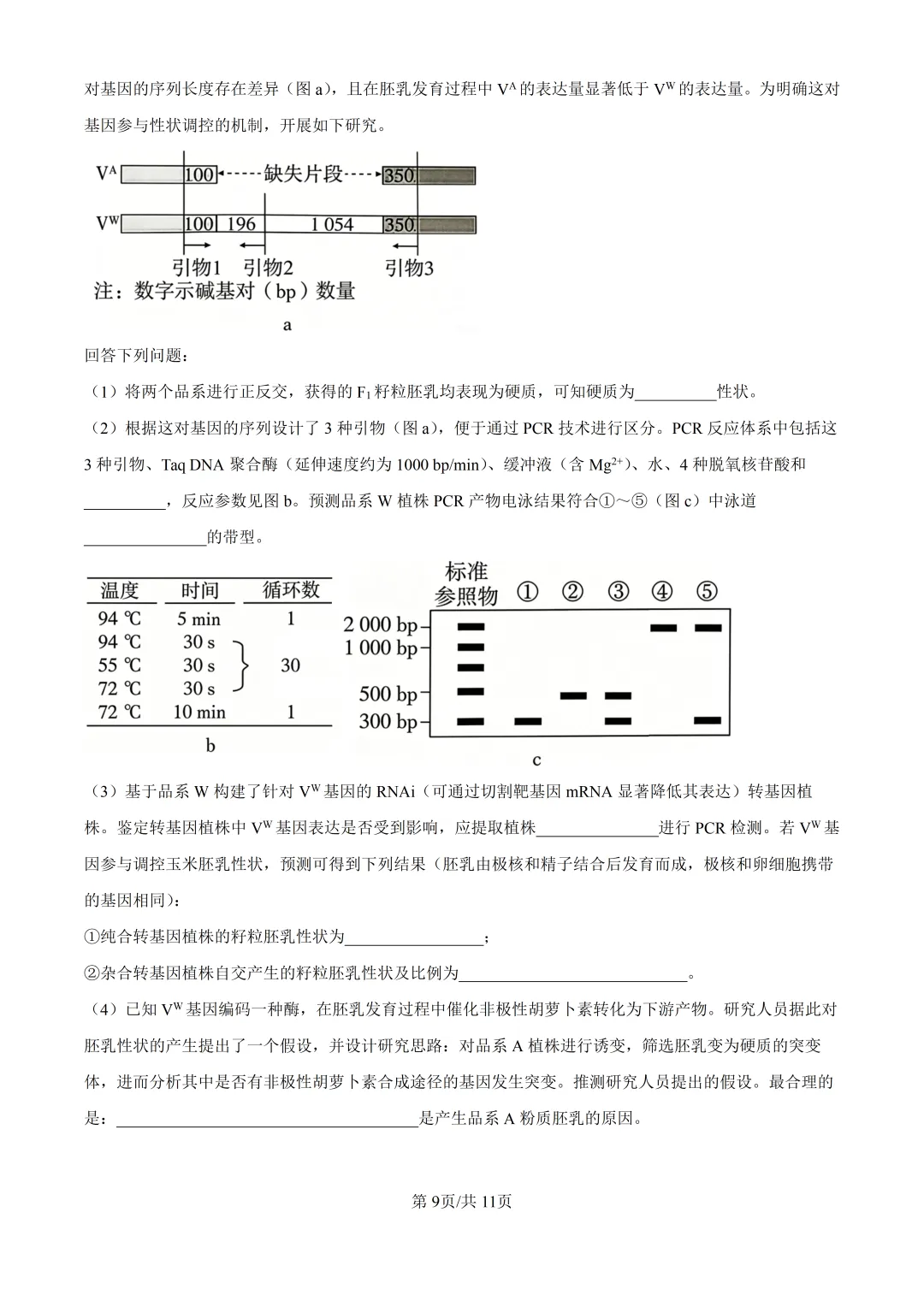 2026高考生物广东卷真题与答案-第10张图片-四季读书网