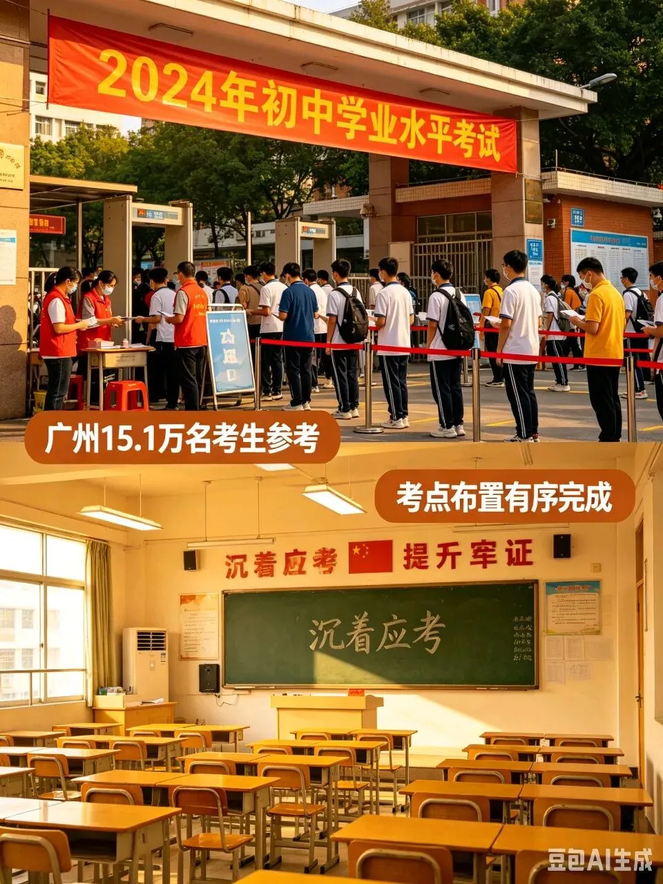 广州中考迎来全新升级!超十五万考生赴考,智能设备首次落地考场 -第1张图片-四季读书网