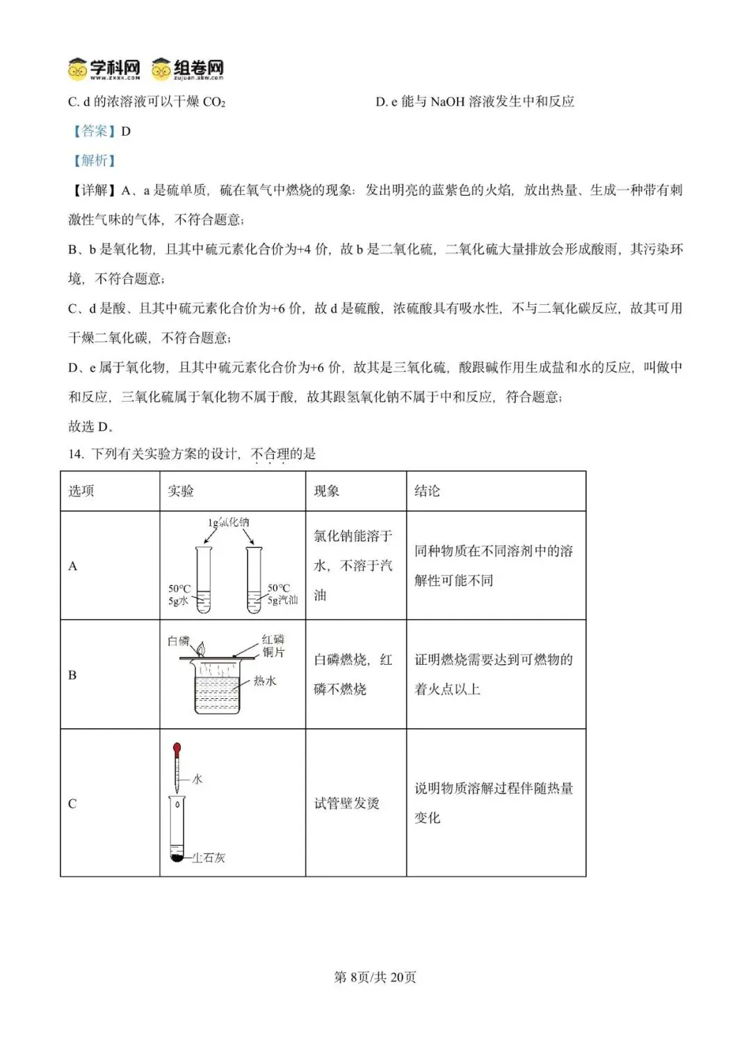 精品解析:2026年广东广州市第五中学中考适应性练习化学试卷(解析版)-第12张图片-四季读书网 精品解析:2026年广东广州市第五中学中考适应性练习化学试卷(解析版)-第12张图片-四季读书网