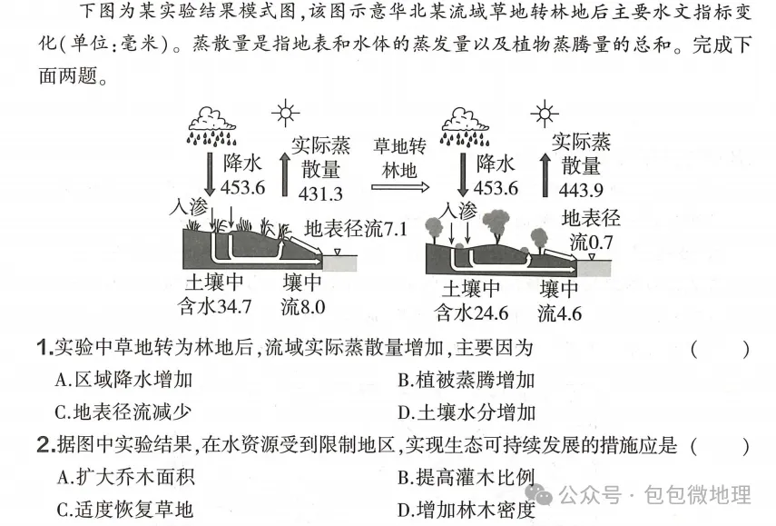 2026年浙江6月高考地理真题及答案-第5张图片-四季读书网