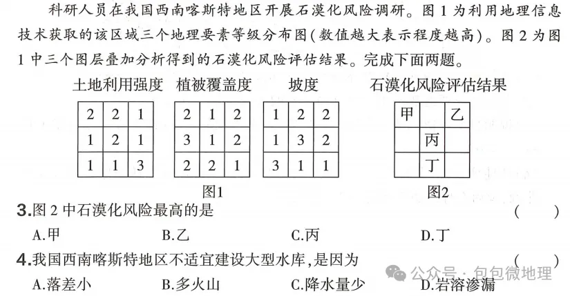 2026年浙江6月高考地理真题及答案-第6张图片-四季读书网