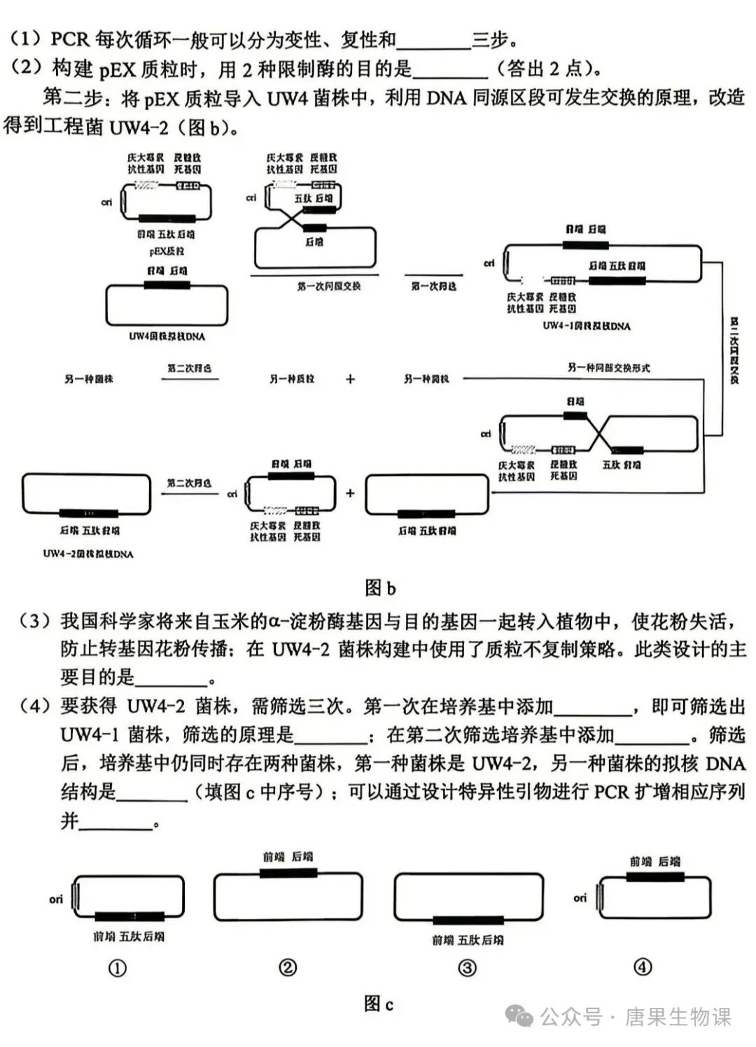 【高考真题】(10)2026年高考生物学试题(云南卷)-第8张图片-四季读书网