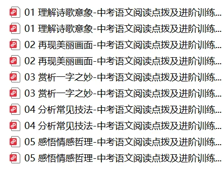 【中考语文】中考语文阅读点拨及进阶训练之古诗词阅读15篇-第1张图片-四季读书网 【中考语文】中考语文阅读点拨及进阶训练之古诗词阅读15篇-第1张图片-四季读书网