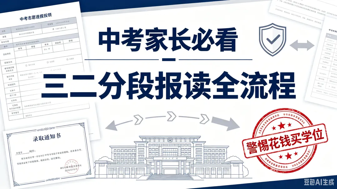 中考家长必看|初中起点三二分段全解读:报读规则、录取流程、花钱买学位真相!-第1张图片-四季读书网