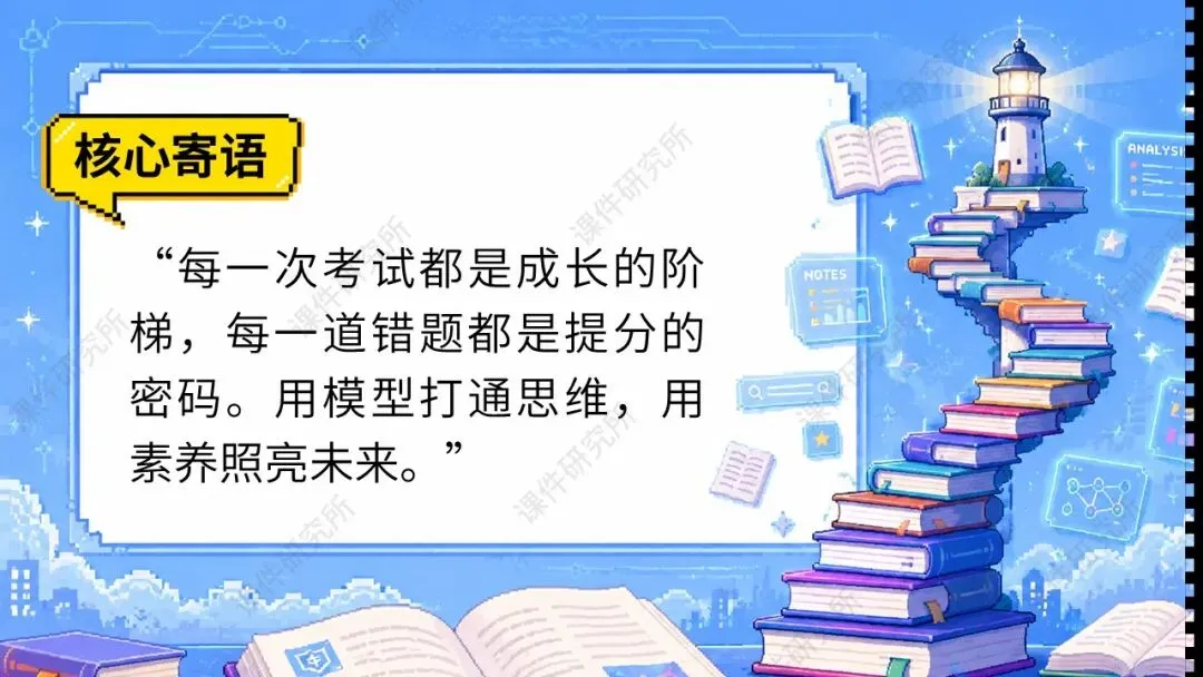试卷讲评如何让学生举一反三?一等奖名师讲评模板《中考模拟讲评》配套使用文档+中招模拟卷,快速上手!-第23张图片-四季读书网