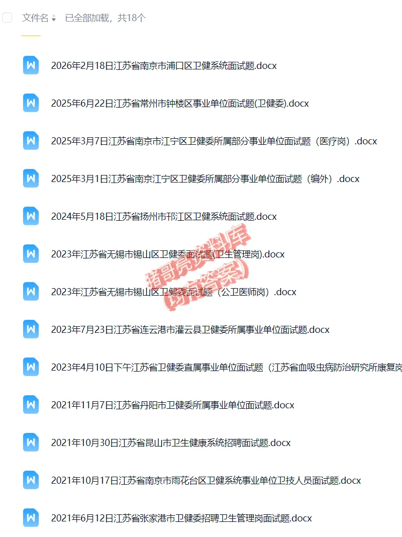 江苏卫健事业单位面试真题及答案解析-第2张图片-四季读书网