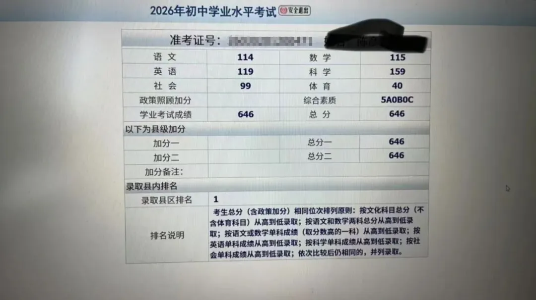 温州中考学霸646分!-第3张图片-四季读书网