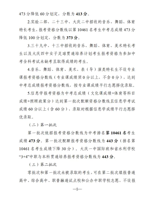 重磅!大庆2026中考成绩发布,第一批次分数线:473分-第11张图片-四季读书网