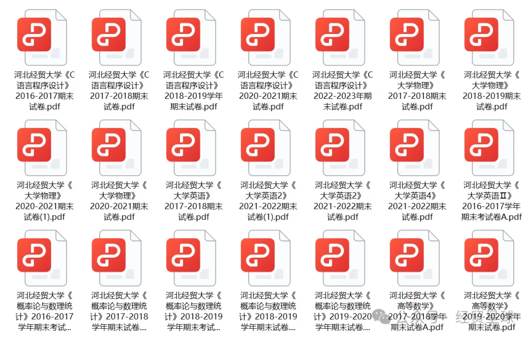 学习必备|河北经贸大学历年期中期末真题来了~-第3张图片-四季读书网